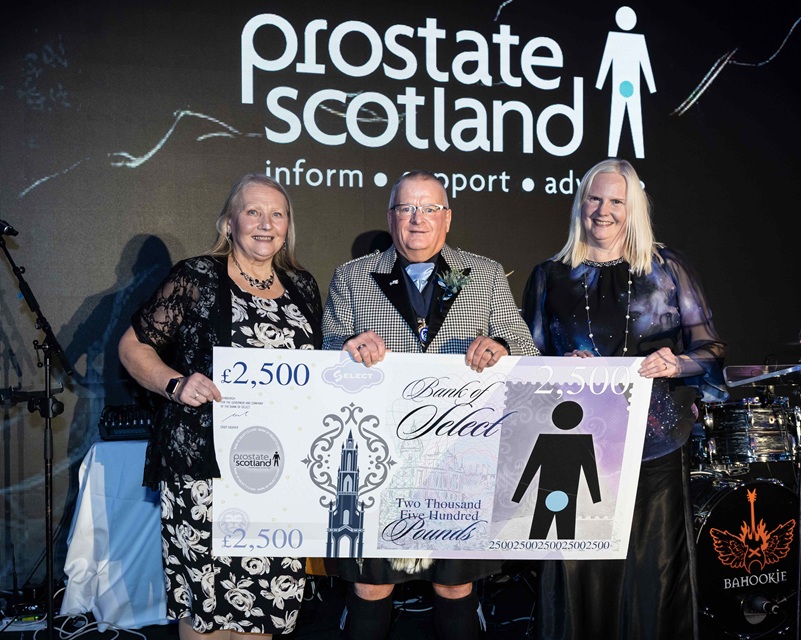 SELECT donates £2,500 to Prostate Scotland